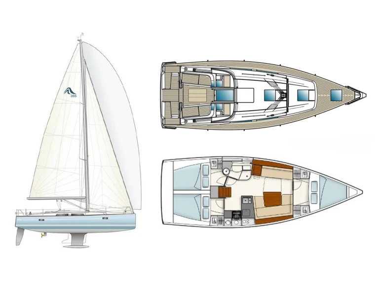 Hanse Hanse 385 mieten Lavrion