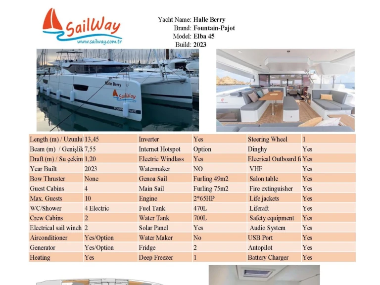 Vermietung Katamaran Fountaine Pajot mit Führerschein