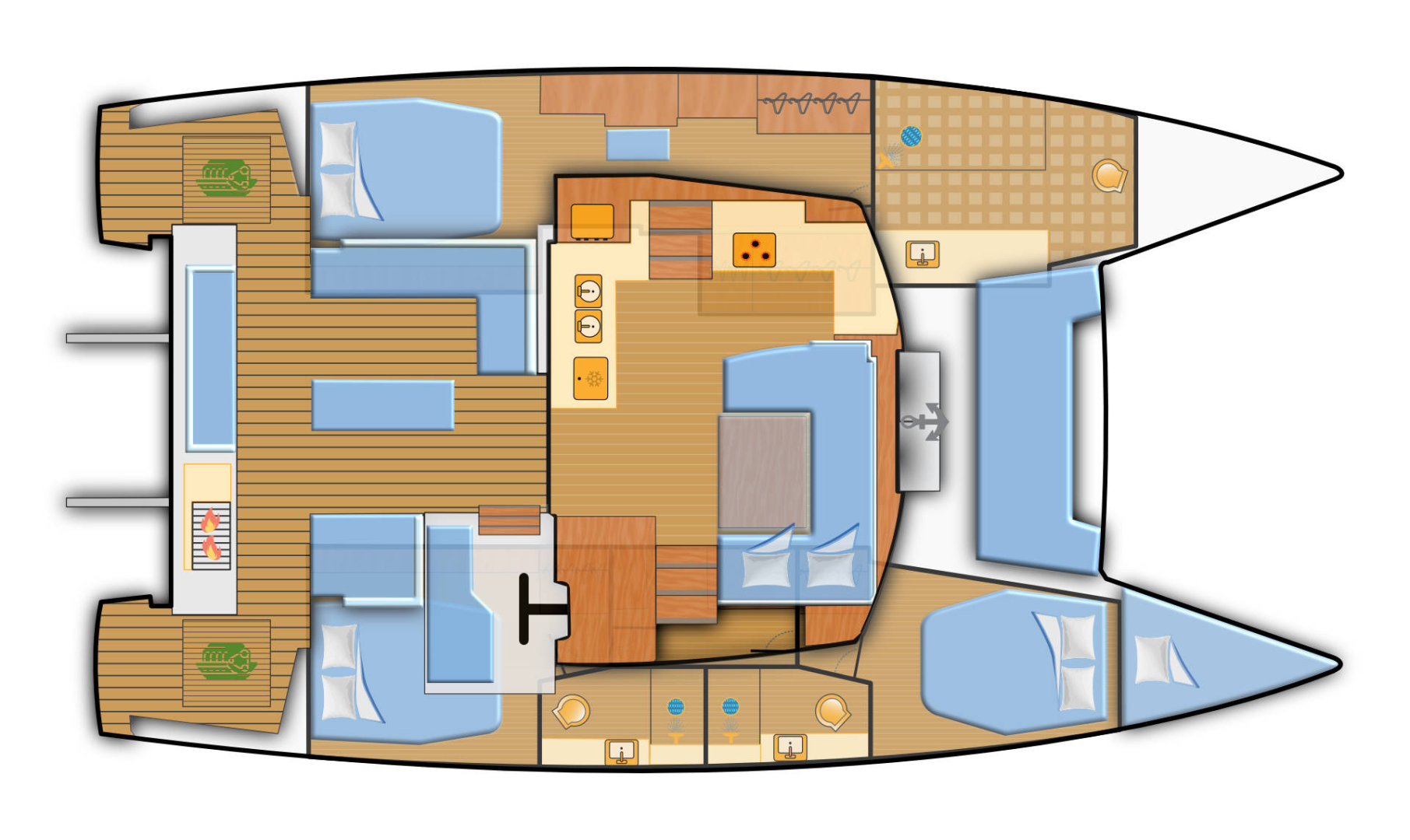 Fountaine Pajot Elba 45 mieten Can Pastilla