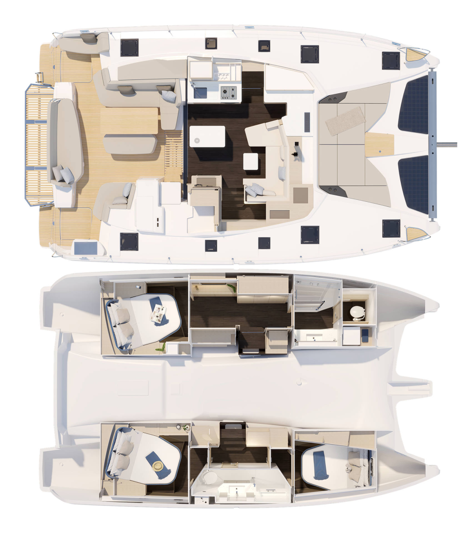 Boot mieten Can Pastilla günstig Fountaine Pajot FP 41 Maesto 3 