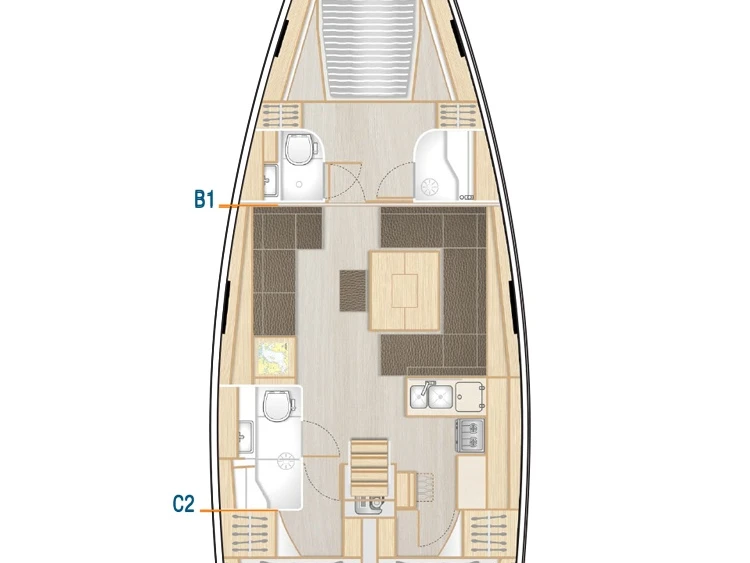 YachtCharter in Heiligenhafen - Hanse Hanse 458 auf SamBoat