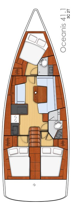 Segelboot mieten in Lefkáda - Bénéteau Oceanis 41.1