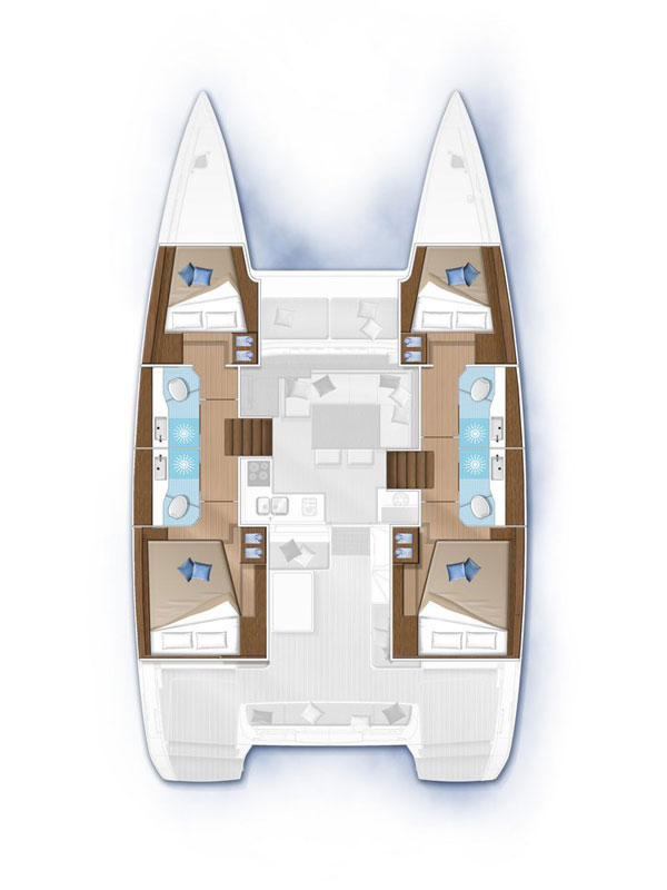 YachtCharter in Lefkáda - Lagoon Lagoon 42 auf SamBoat