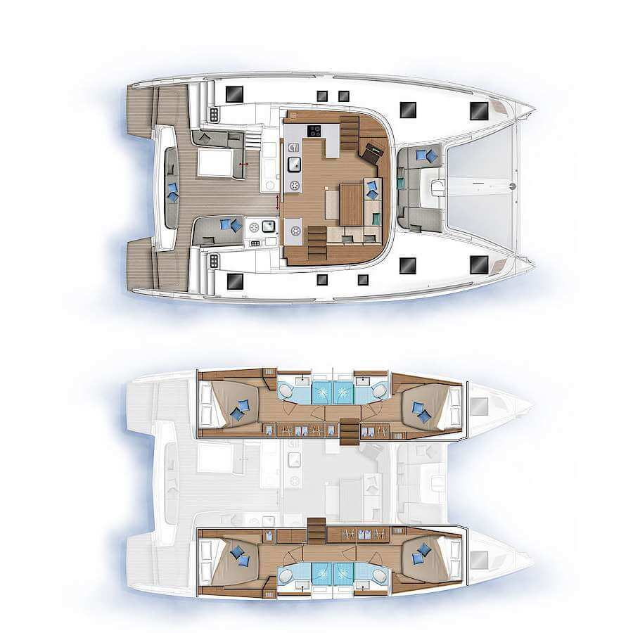 Boot mieten Álimos günstig Lagoon 46