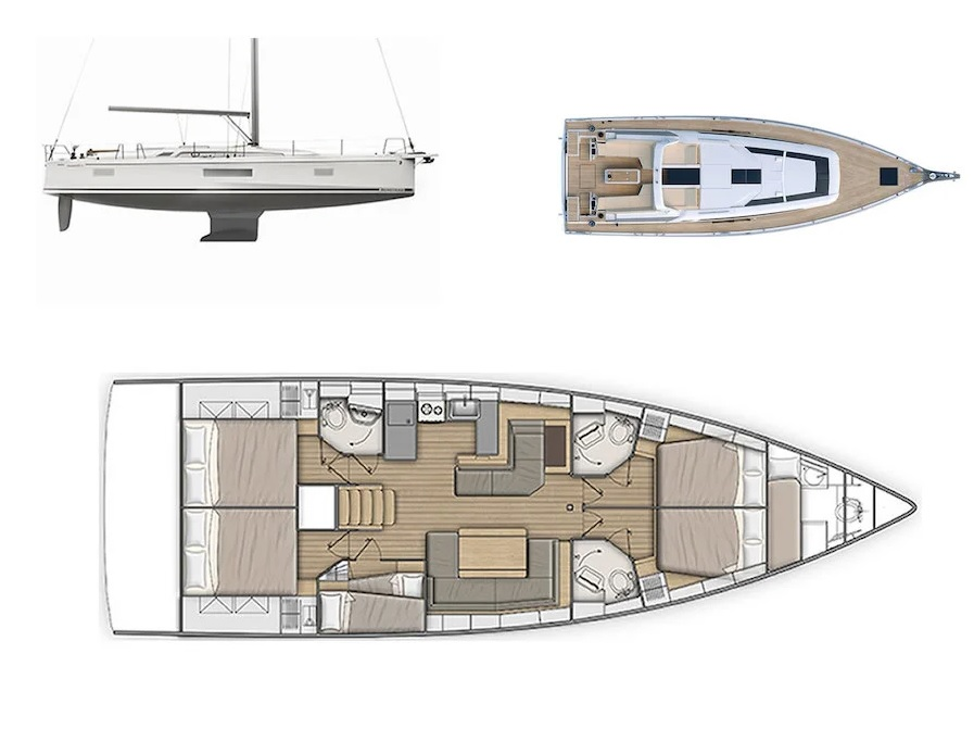 Vermietung Segelboot Bénéteau mit Führerschein