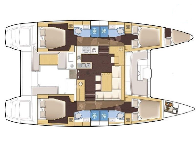 Boot mieten Lefkáda günstig Lagoon 450 F