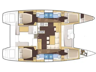 Boot mieten Lefkáda günstig Lagoon 450 F