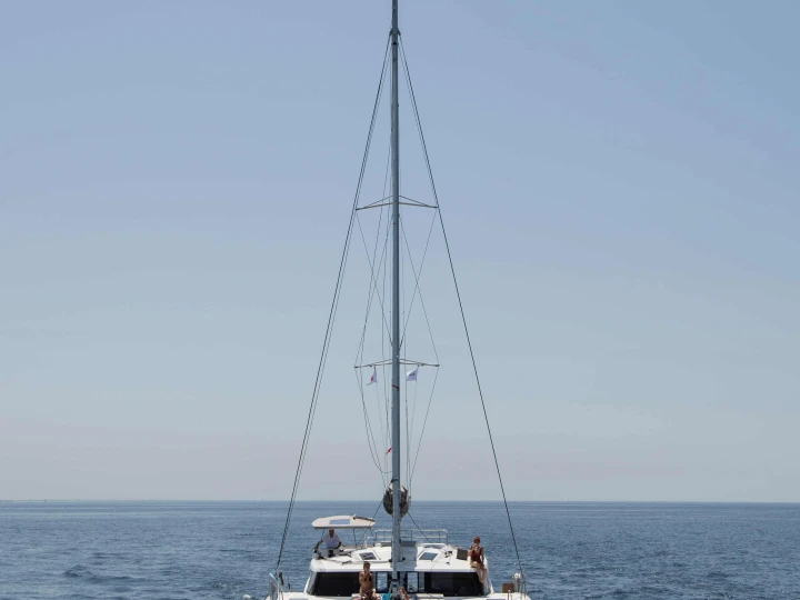 Boot mieten Castellammare del Golfo günstig Fountaine Pajot Saona 47 (Wm-AC-Gen-Sol.Pan)