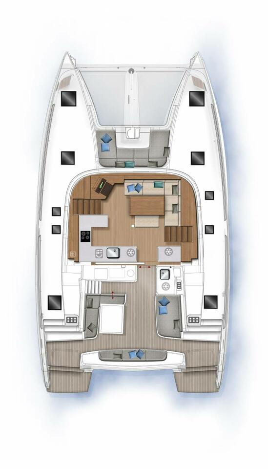 YachtCharter in Pianottoli-Caldarello - Lagoon Lagoon 46 auf SamBoat
