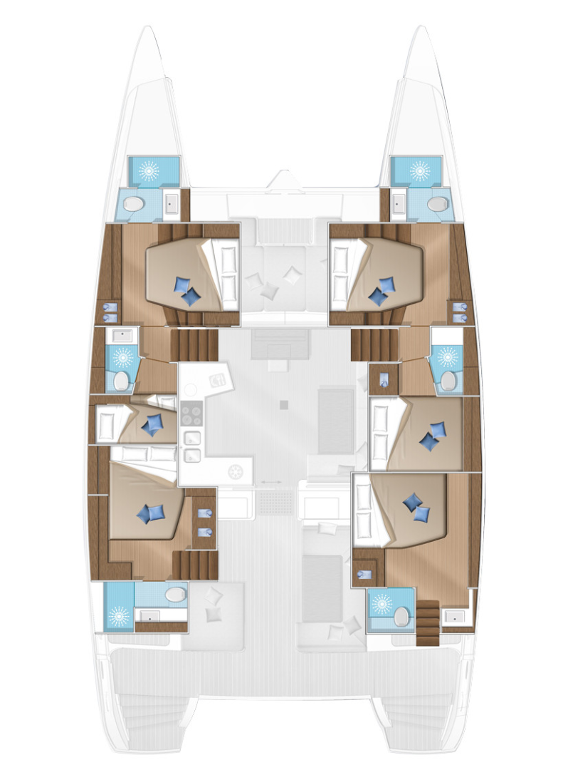 YachtCharter in Bonifacio - Lagoon Lagoon 52 auf SamBoat